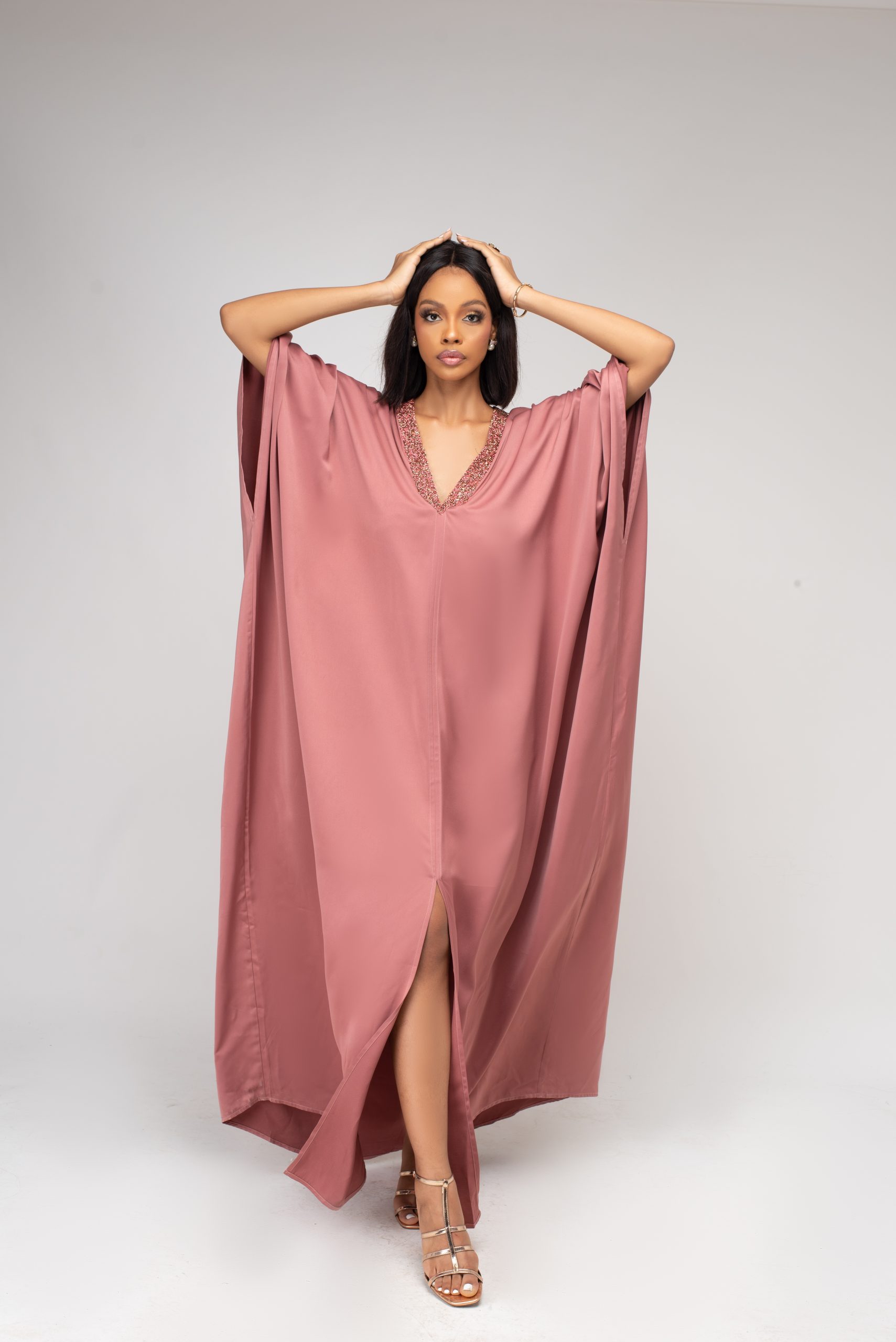 Pearl Silk Kaftan - Image 4
