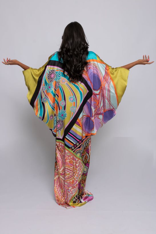 Rama Silk Kaftan - Image 2