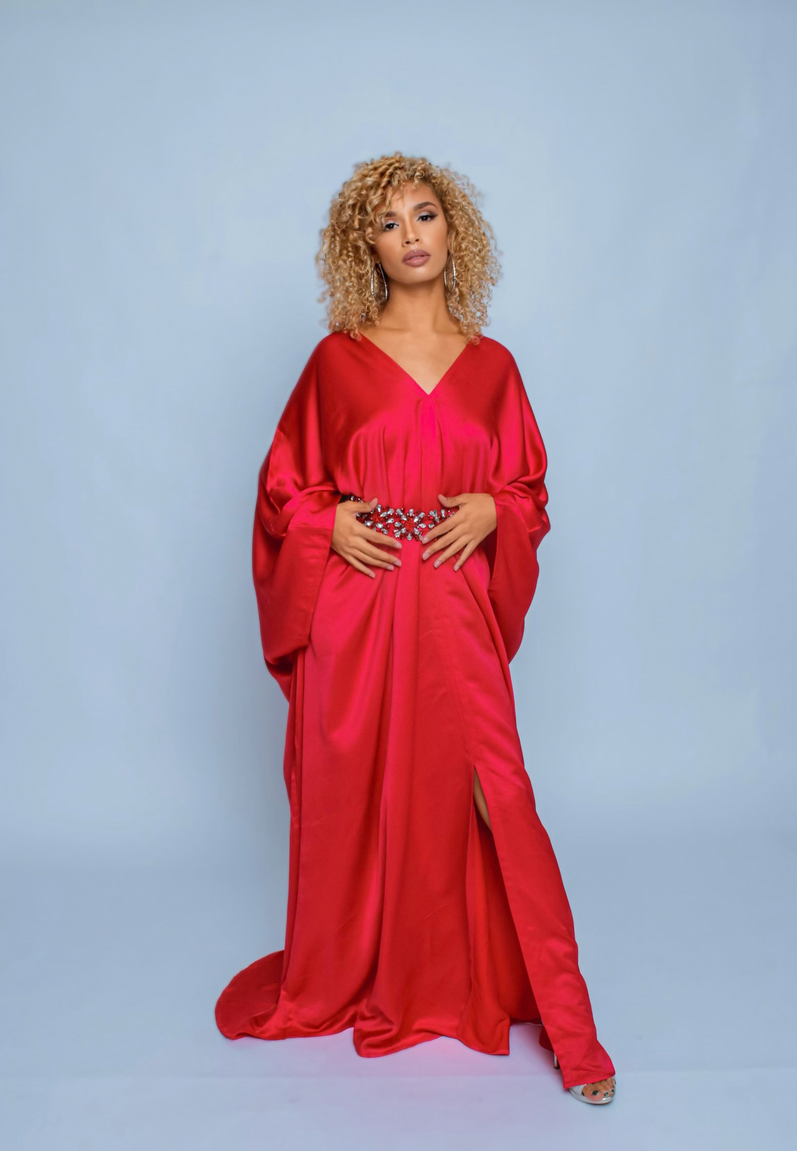Saffron Long Kaftan - Image 2