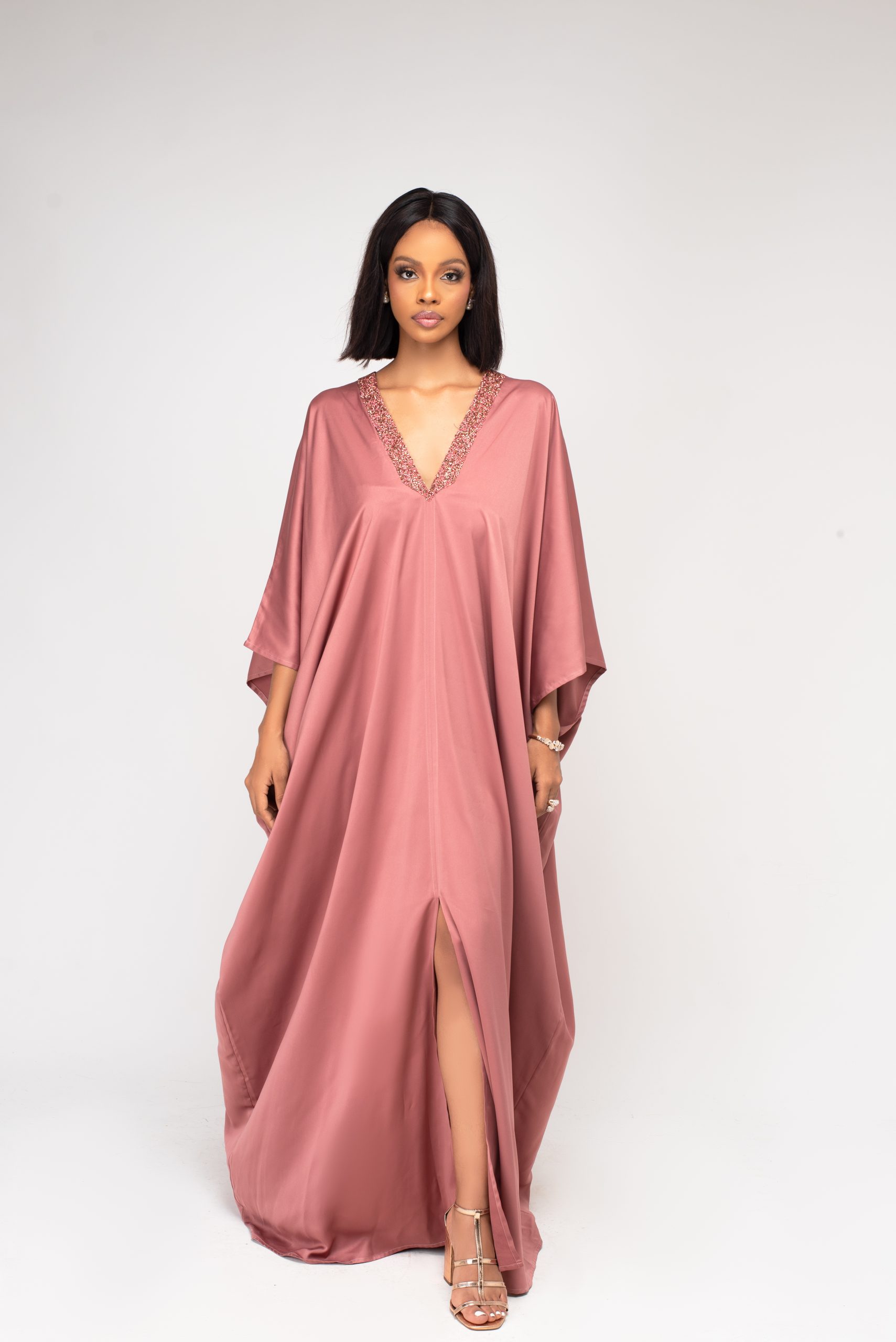 Saffron Long Kaftan - Image 8