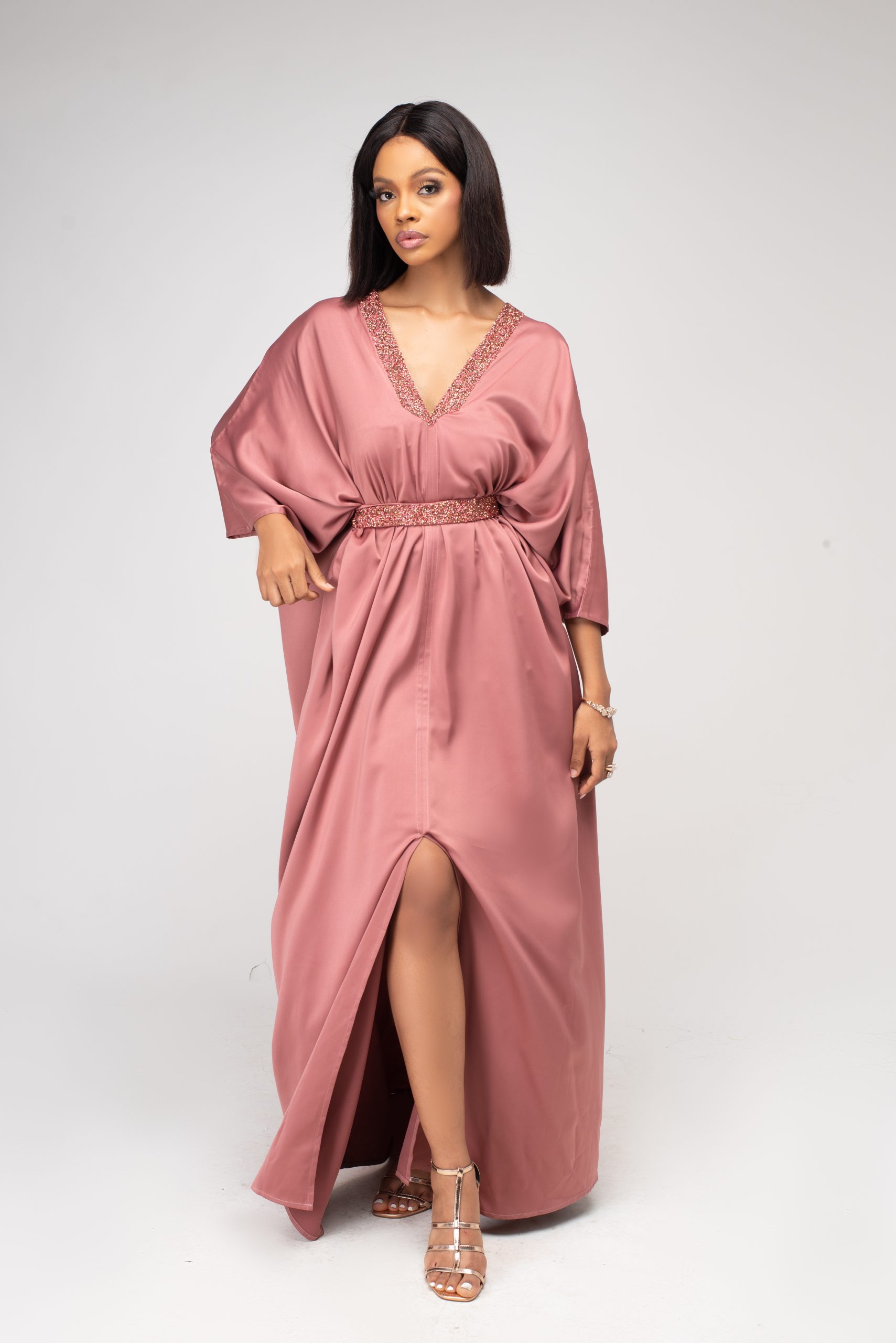 Saffron Long Kaftan - Image 9