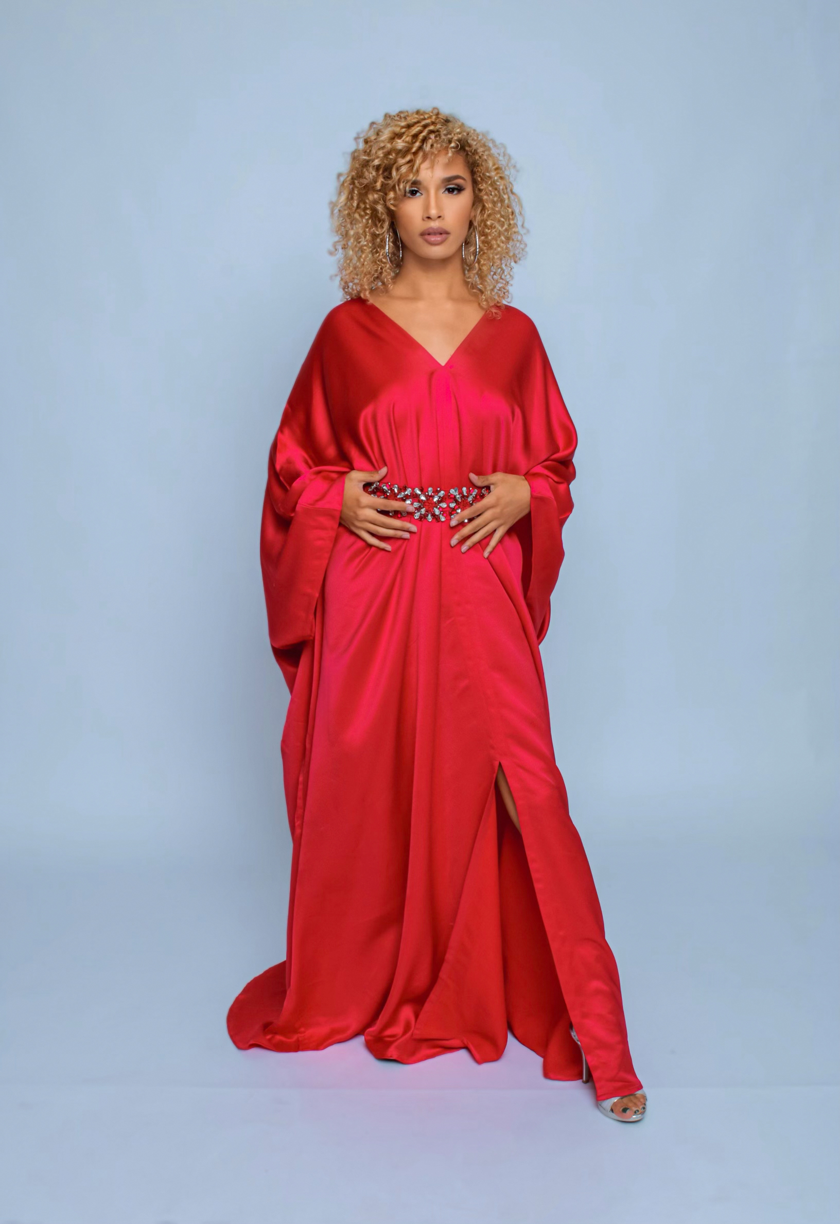Saffron Long Kaftan - Image 3